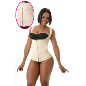 CHALECO LATEX ENCAJE  TIRA ANCHA 4 HILERAS